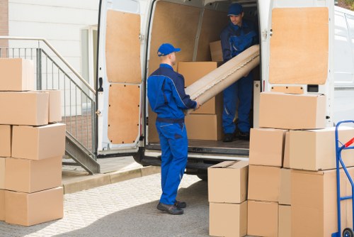 Commercial moving team planning an office relocation in Chelsfield