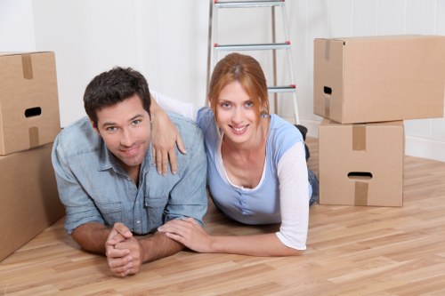 Careful loading of household items for a Chelsfield move