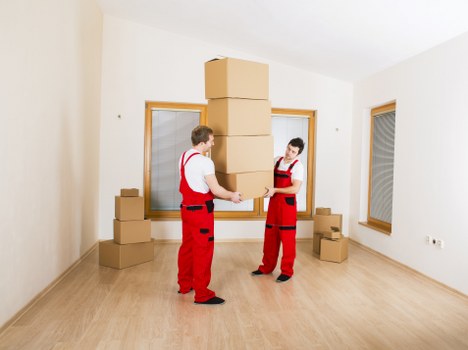 Packing and careful furniture handling before transport